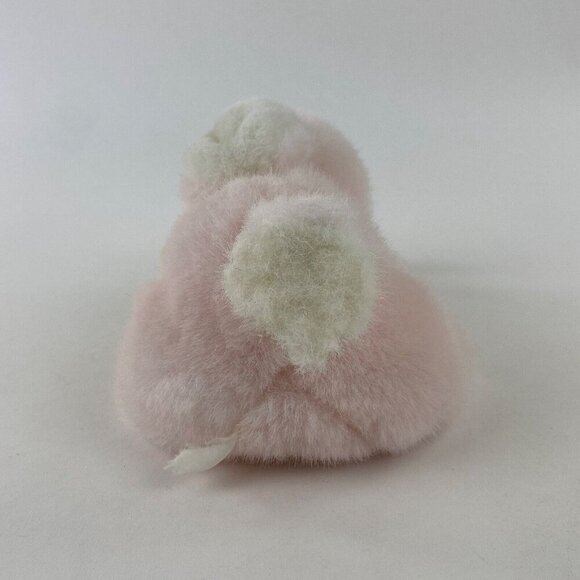 Vintage Plush Bunny Rabbit Stuffed Animal Rattle Toy Bunny With Yellow Blanket - Picture 4 of 8